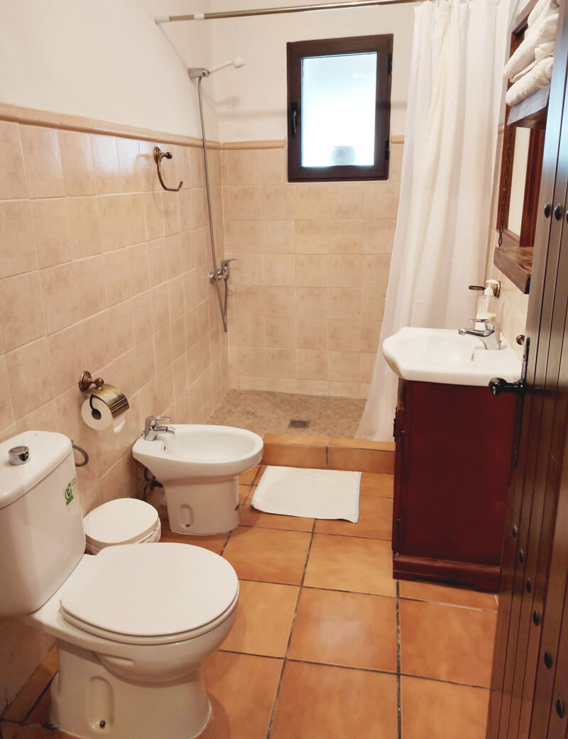 baño alojamiento para parejas