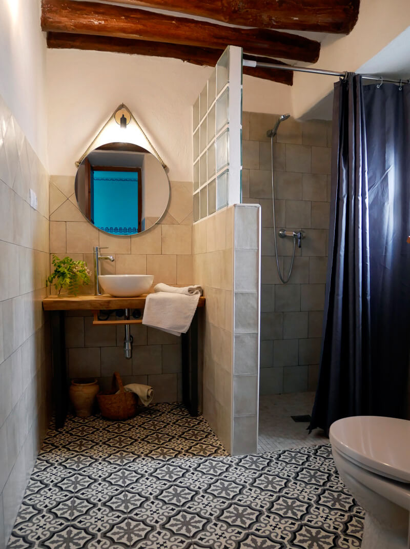 Baño alojamiento para grupos