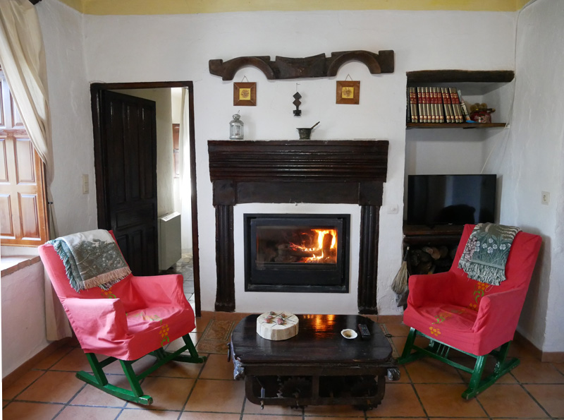 Chimenea alojamiento para familias
